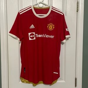 MANCHESTER UNITED 21/22 HOME AUTHENTIC JERSEY- NWT - LARGE